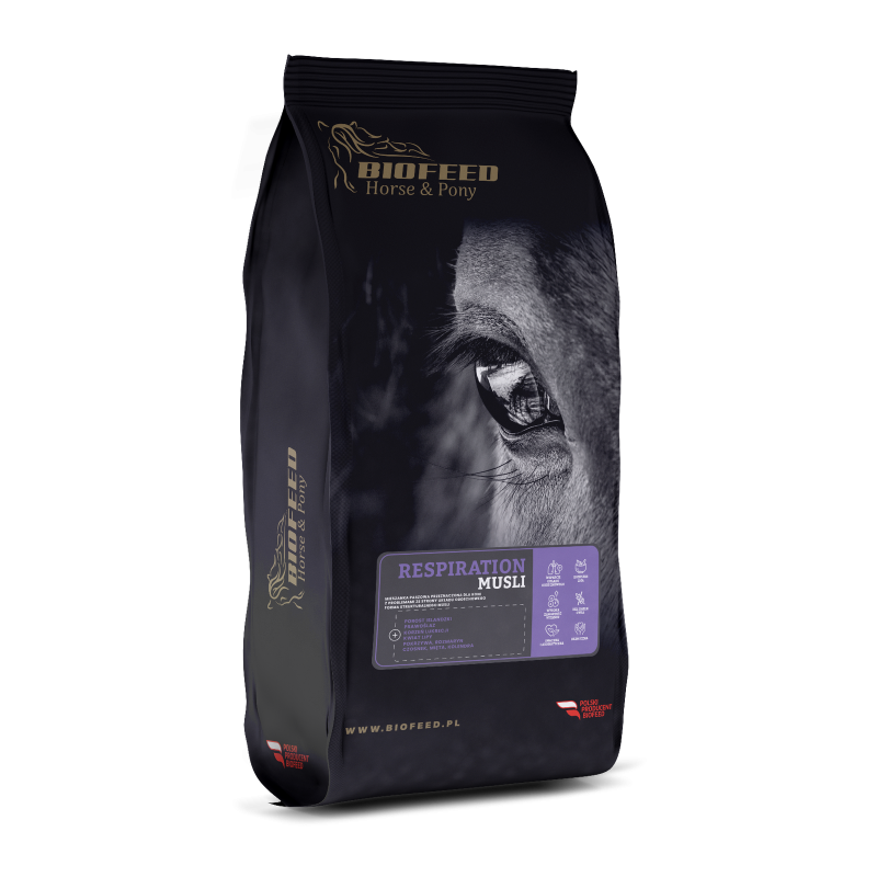 Zestaw: BIOFEED Horse & Pony Respiration Musli 20 kg + BIOFEED Horse & Pony Respiration 900 g (stabilopack)) Zestaw: BIOFEED Horse & Pony Respiration Musli 20 kg + BIOFEED Horse & Pony Respiration 900 g (stabilopack))