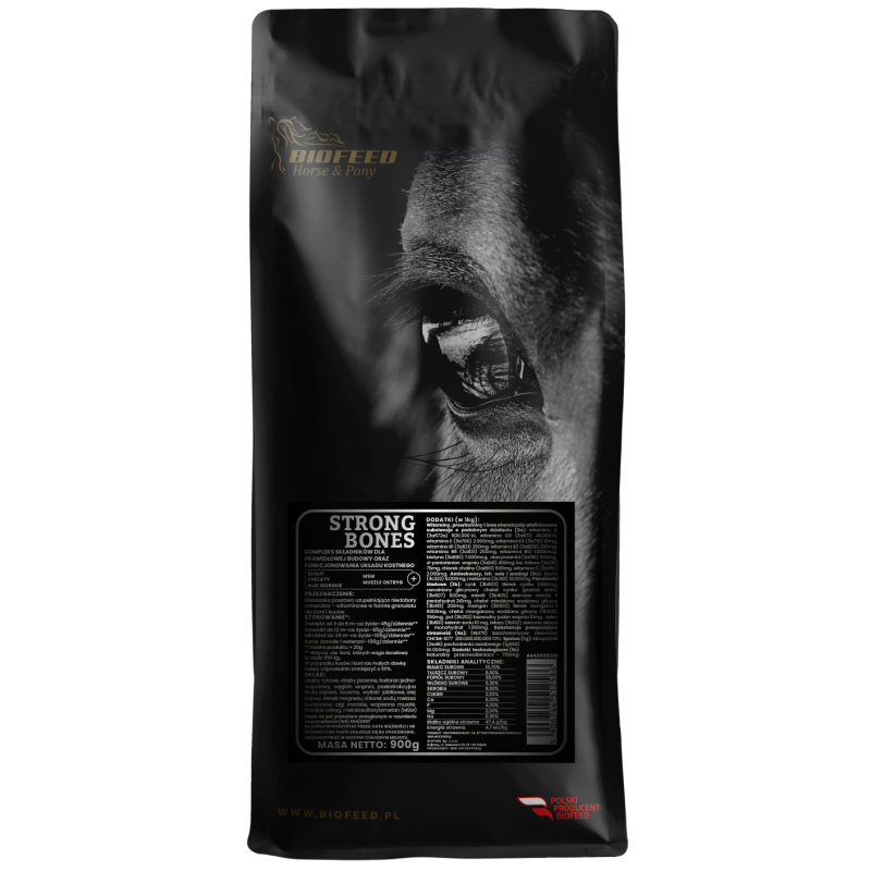 BIOFEED Horse & Pony Strong Bones 900 g (stabilopack) BIOFEED Horse & Pony Strong Bones 900 g (stabilopack)