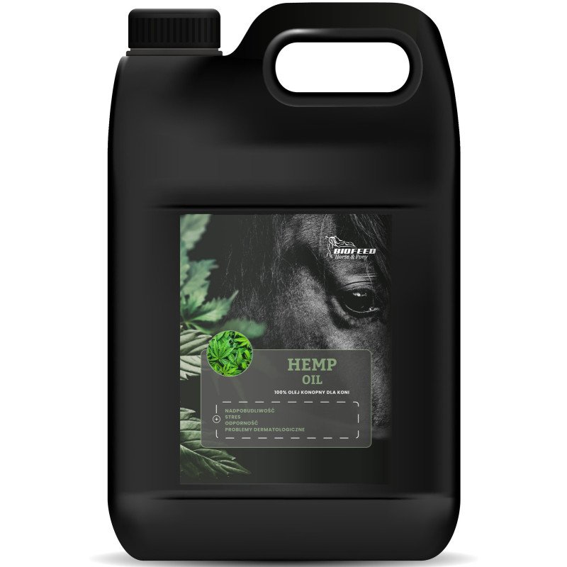 Olej konopny dla koni BIOFEED Horse & Pony Hemp Oil 4,5 l Olej konopny dla koni BIOFEED Horse & Pony Hemp Oil 4,5 l