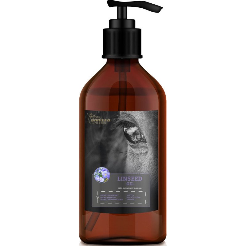 Olej lniany dla koni BIOFEED Horse & Pony Linseed Oil 1 l Olej lniany dla koni BIOFEED Horse & Pony Linseed Oil 1 l