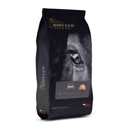 Otręby ryżowe dla koni granulowane zbilansowane BIOFEED Horse & Pony Rice Bran Granulated 20 kg