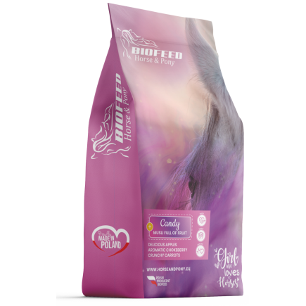 Paleta BIOFEED Horse & Pony Candy Musli Full of Fruit 50x 20 kg