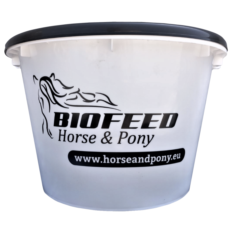 Wiadro z pokrywką BIOFEED Horse & Pony 15 l Wiadro z pokrywką BIOFEED Horse & Pony 15 l